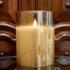 Radiance LED Poured Candle, Champagne, 6” Dia X 7.8” T