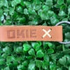 The Okie Brand Leather Keychain, Tan