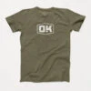 The Okie Brand T-Shirt, OK Badge, Green, Multiple Size Options