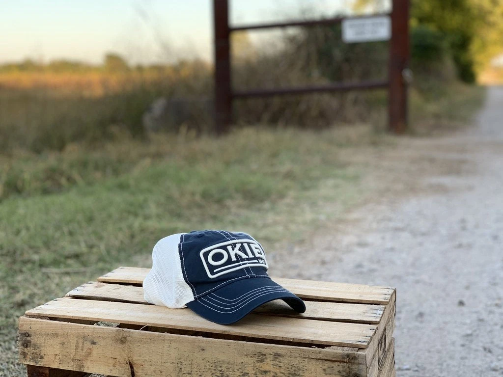 The Okie Brand Hat, Vintage Navy Blue 5 The Okie Brand Hat, Vintage Navy Blue - Image 5