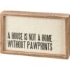 Pawprints Box Sign