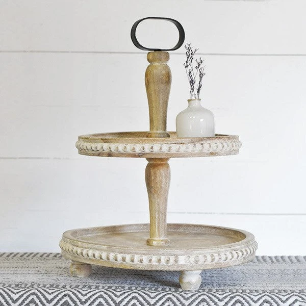 Two-Tier Beaded Tray 1 Two-Tier Beaded Tray