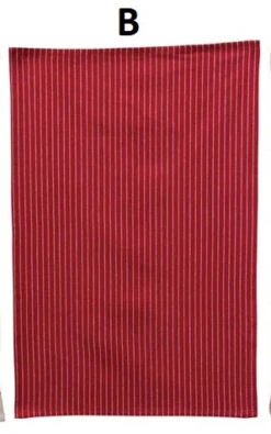 Woven Cotton Christmas Kitchen Towel, Red, 3 Style Options -Home Decor Shop xm6938aab