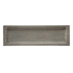Decorative Paulownia Wood Tray, Gray