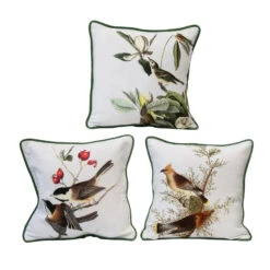 Front Page 11 Vintage Reproduction Bird Pillow With Velvet Back